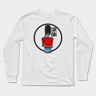 Sir Gin, Alcohol Character Design Long Sleeve T-Shirt